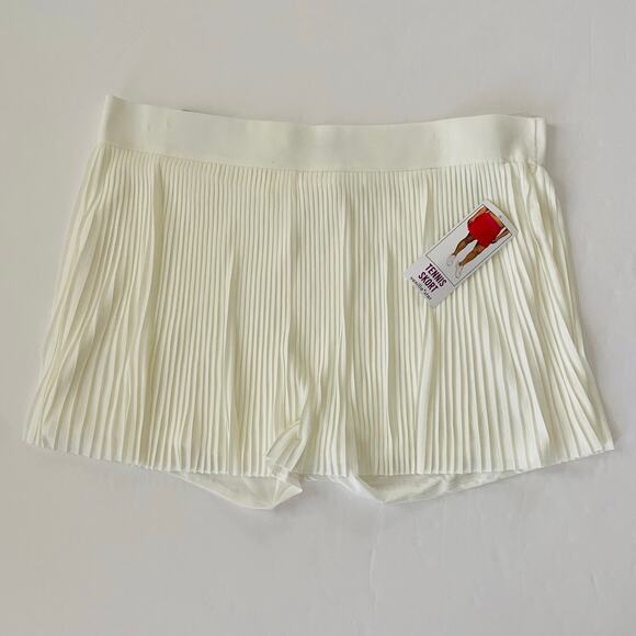 Vanilla Star | Accordion Pleat Tennis Skort NWT 3X Cream - Picture 1 of 9